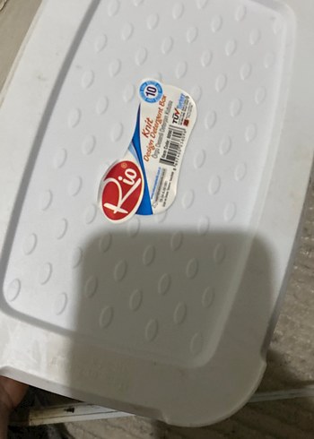 Gri Beyaz Kapaklı Saklama Sepeti - Görsel 6