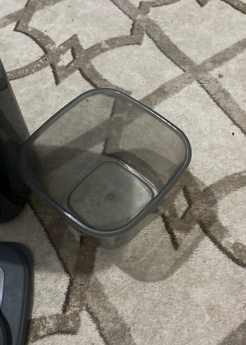 Ikea Siyah Plastik Saklama Kabı Seti
