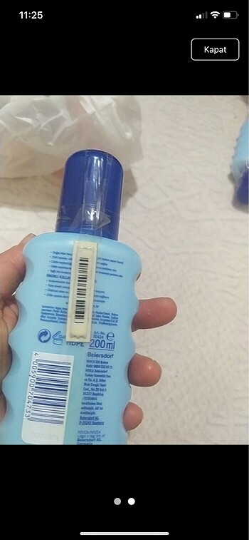 Nivea Güneş kremi