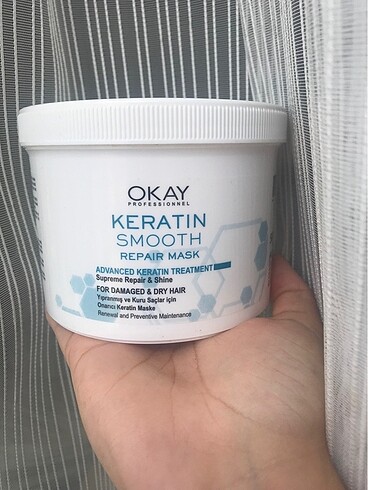 Okay keratin saç maskesi