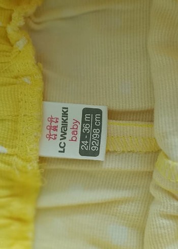 Sarı Puantiyeli Kız Şortu - Görsel 4