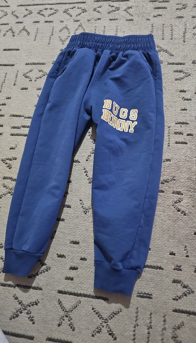 Erkek Çocuk Mavi Bugs Bunny Eşofman Altı - Görsel 2