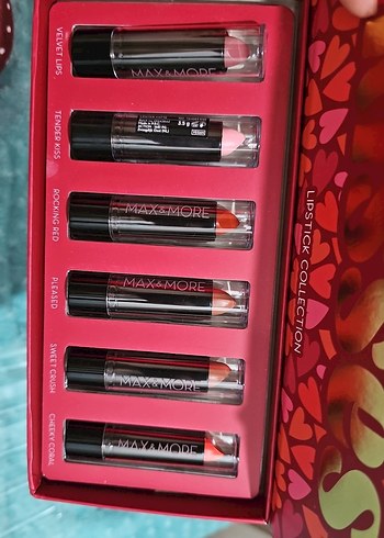 Max&More Ruj Seti 6'lı Canlı Renkler - Görsel 6
