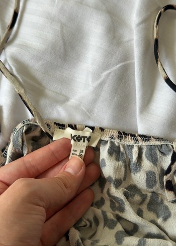 Koton Leopar Askılı Bluz Koton