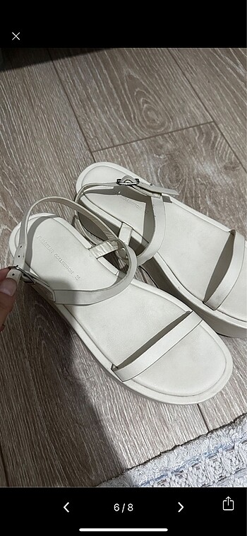 37 Beden ten rengi Renk Platform sandalet