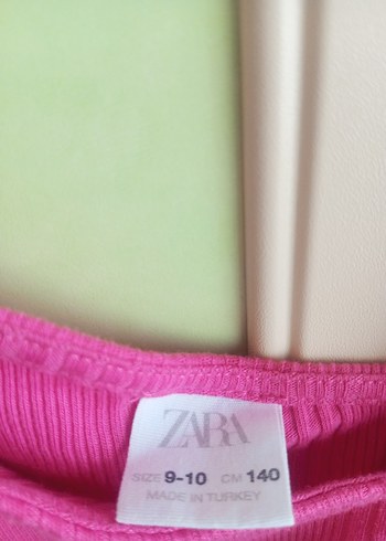 Kız Çocuk Pembe Askılı Fitilli Üst - Görsel 2