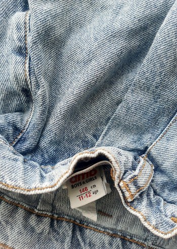 Bel Detaylı Mavi Mini Denim Şort - Görsel 3