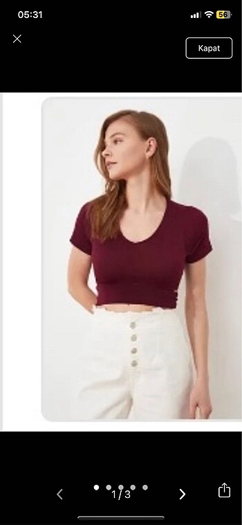 Trendyol crop bluz