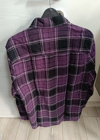 Mor Uzun Kollu Kadın Gömlek - Görsel 3