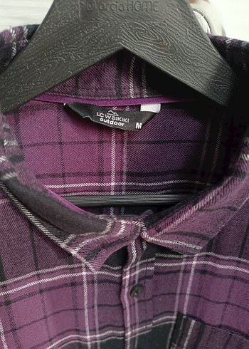 Mor Uzun Kollu Kadın Gömlek - Görsel 2