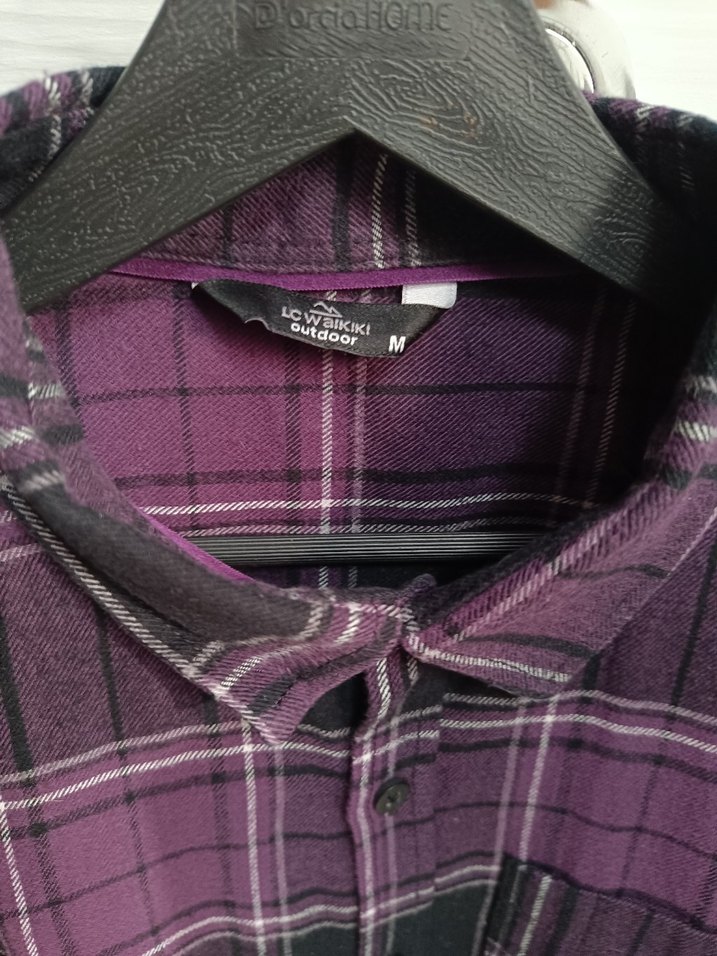 Mor Uzun Kollu Kadın Gömlek - Görsel 2