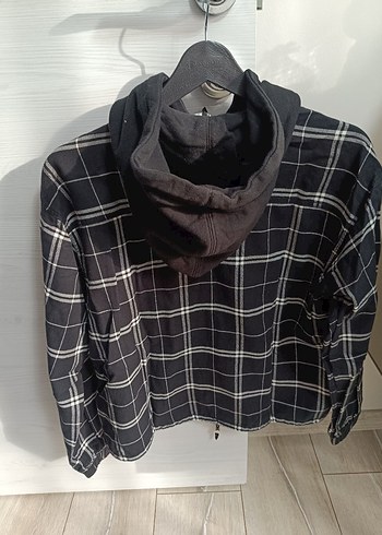 Siyah Ekose Desenli Kadın Gömlek - Görsel 2