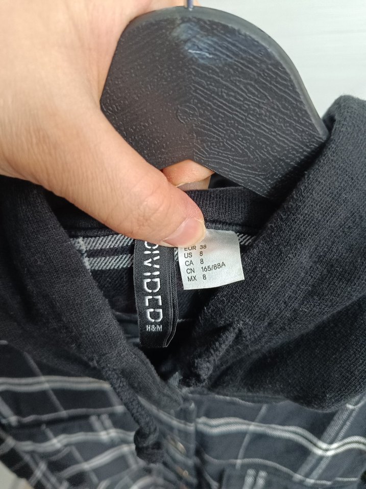 Siyah Ekose Desenli Kadın Gömlek - Görsel 3