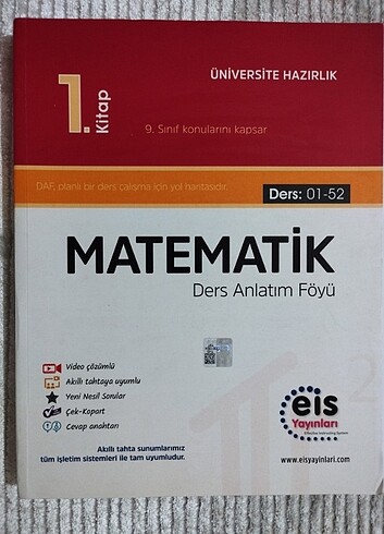 EİS yayınları 9, 10 ve 11. Sınıf matematik ders anlatım föyü.