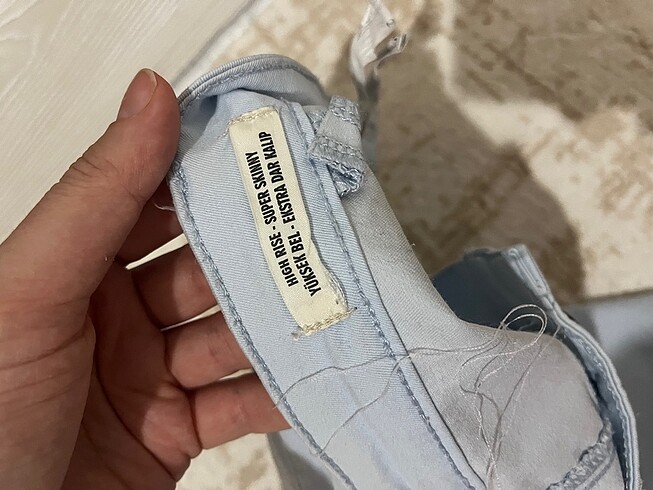 s Beden Bebek mavi kadın pantolon