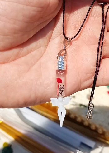 pirinç tanesine isim yazilir ister bileklik ister kolye - Görsel 5