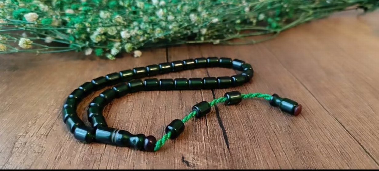 Bordo Erkek Tesbih Boncukları - Görsel 2