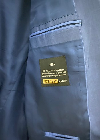 Erkek Koyu Mavi Düğmeli Takım Elbise - Görsel 2