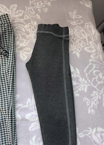 Gri Esnek Kız Tayt - Görsel 3