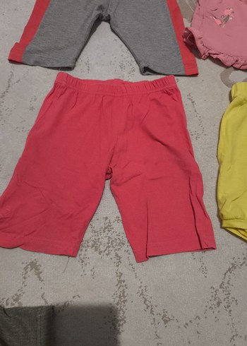 Renkli Kız Çocuk Elastik Bel Şortları - Görsel 5