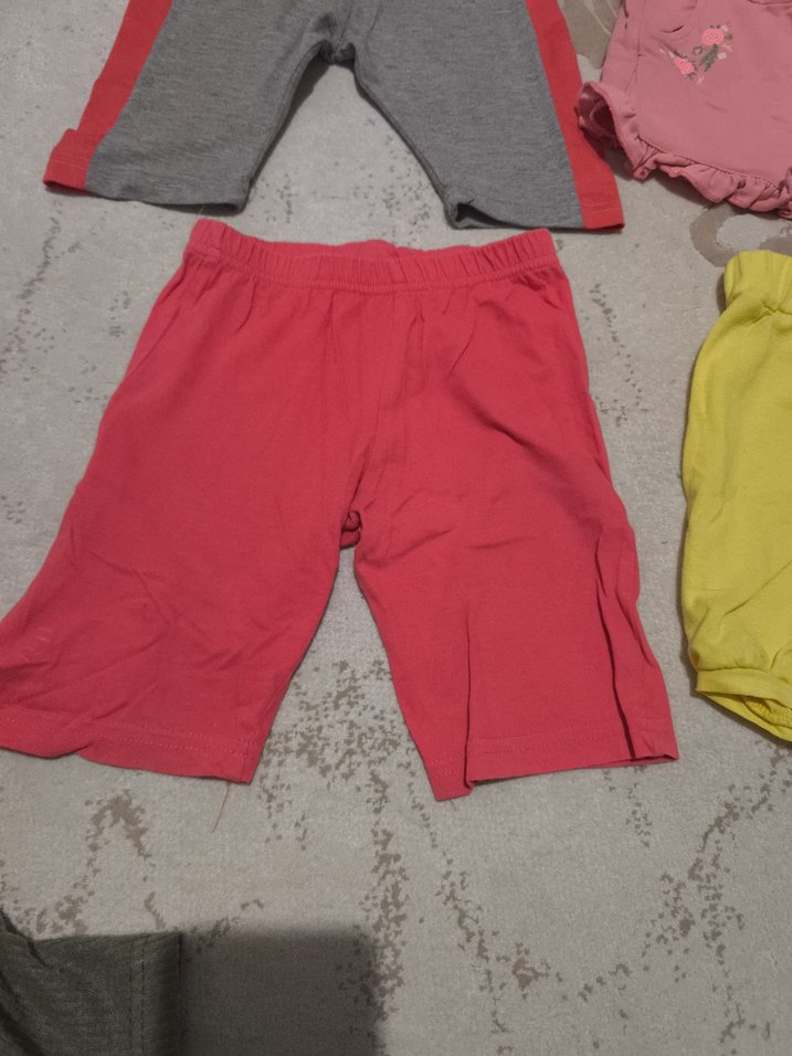 Renkli Kız Çocuk Elastik Bel Şortları - Görsel 5