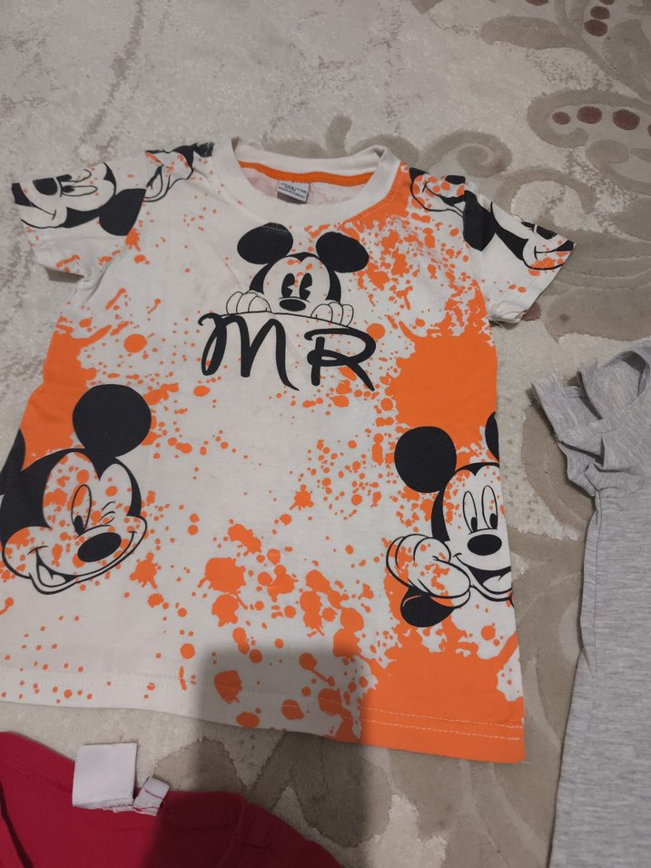 Kız Çocuk Renkli Baskılı Kısa Kollu Tişörtler - Görsel 4