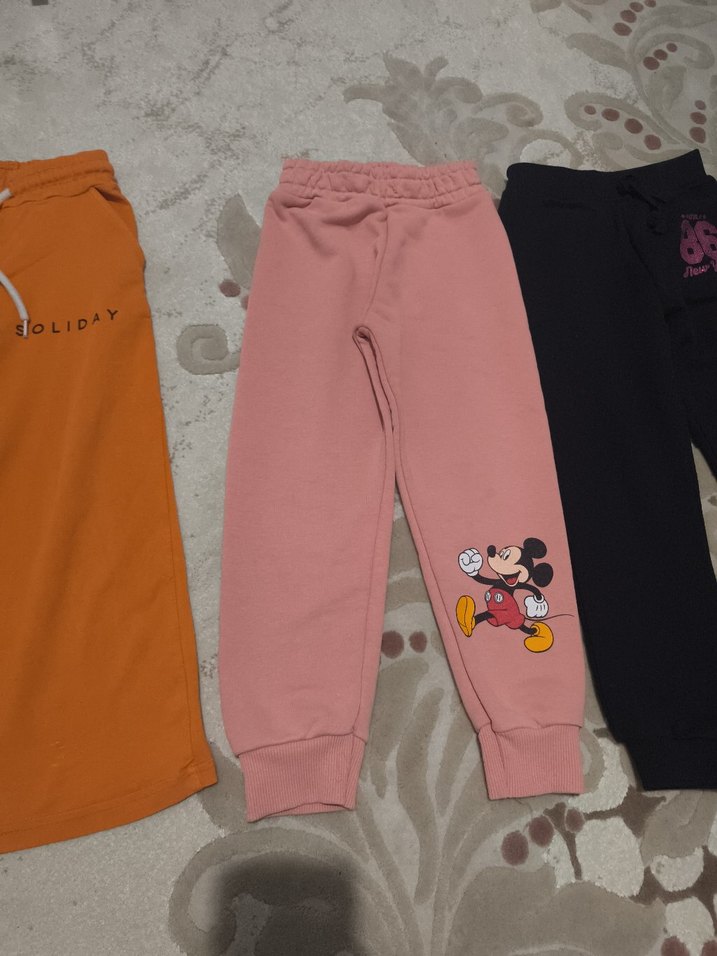 Kız Çocuk Renkli Baskılı Rahat Eşofmanlar - Görsel 3