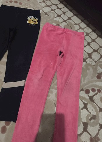 Kız Çocukları İçin Elastik Belli Sıcak Taytlar - Görsel 3