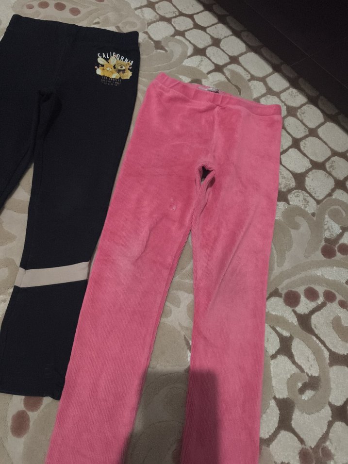 Kız Çocukları İçin Elastik Belli Sıcak Taytlar - Görsel 3