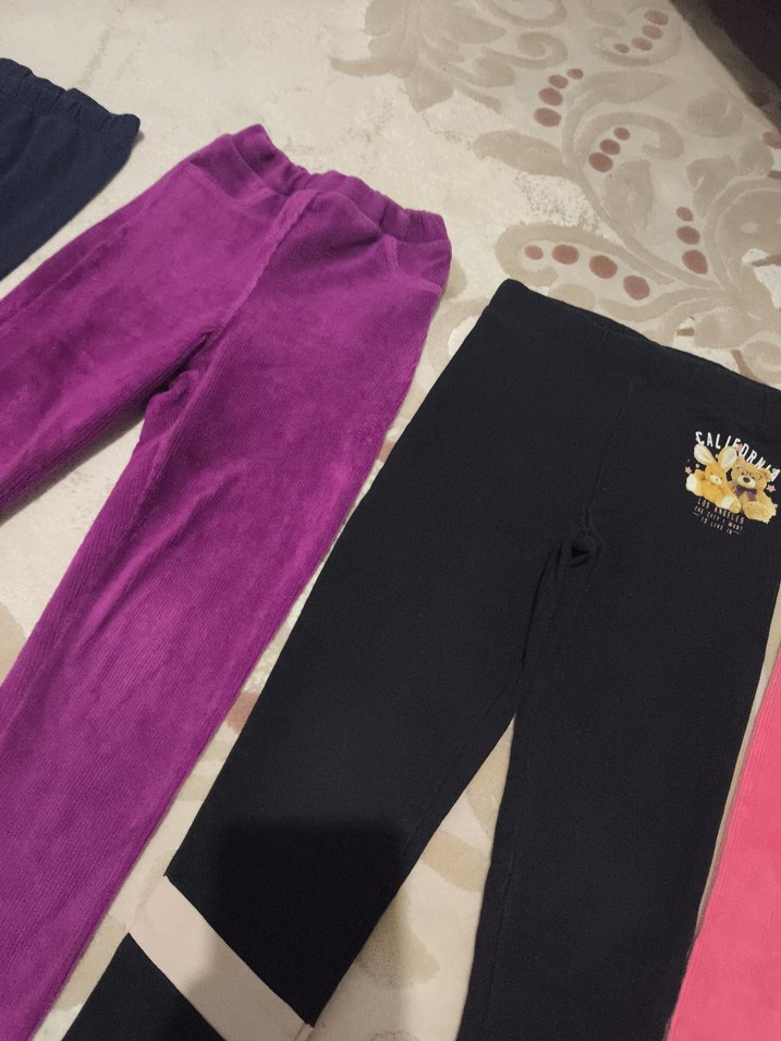 Kız Çocukları İçin Elastik Belli Sıcak Taytlar - Görsel 4