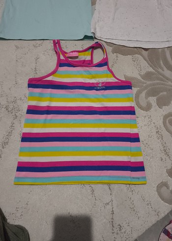 Kız Çocuk Çok Renkli Askılı Tişörtler - Görsel 2