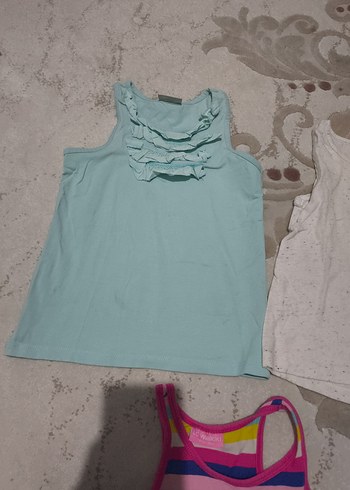 Kız Çocuk Çok Renkli Askılı Tişörtler - Görsel 3