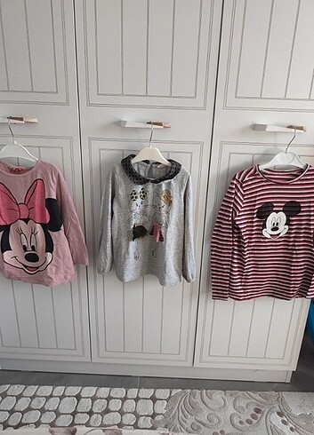 5 Yaş Beden çeşitli Renk Kız çocuk sweatshirt