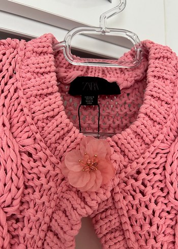 Pembe Örgü Süveter s beden - Görsel 2