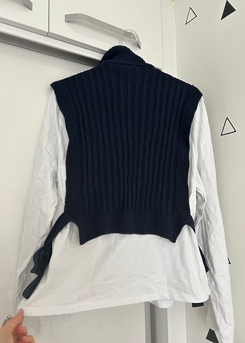 Fermuarlı, Yakalı, Salaş Kadın Süveter - Görsel 3