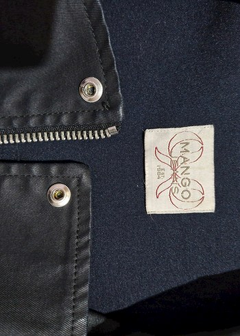 Mango Vintage Kadın Deri Ceket, Fermuarlı, Salaş Kesim - Görsel 3