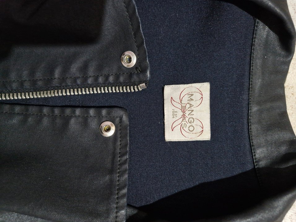 Mango Vintage Kadın Deri Ceket, Fermuarlı, Salaş Kesim - Görsel 3