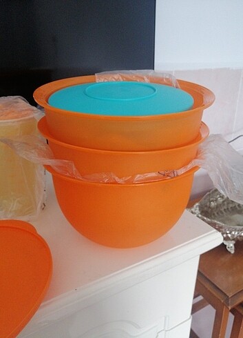  Beden turuncu Renk #Tupperware Eko Saklama Kabı 