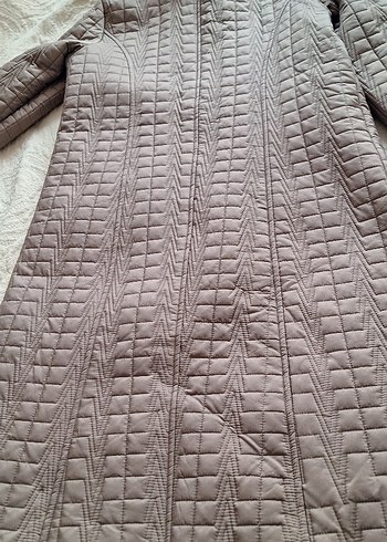 Uzun Düğmeli Kadın Mont kaban - Görsel 8