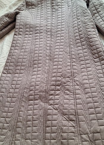 Uzun Düğmeli Kadın Mont kaban - Görsel 7