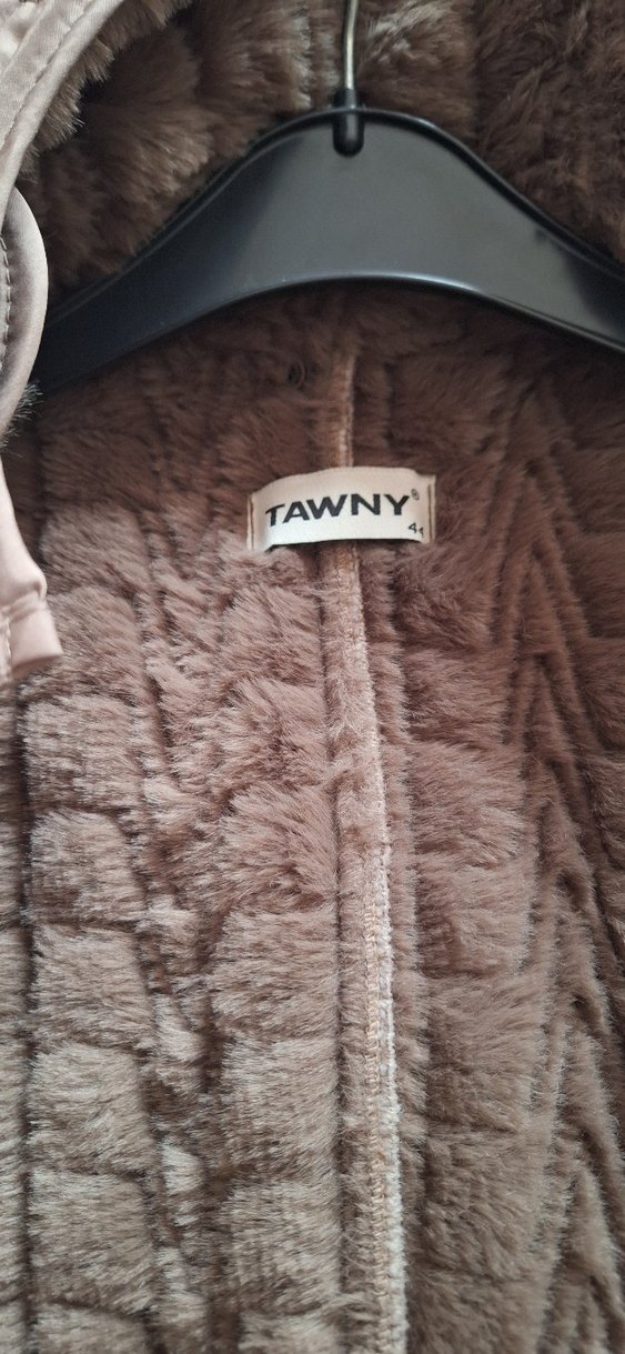 Uzun Düğmeli Kadın Mont kaban - Görsel 5