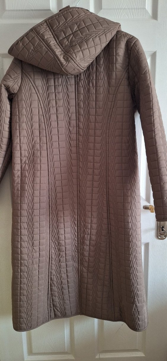 Uzun Düğmeli Kadın Mont kaban - Görsel 4