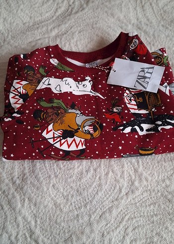 Bordo Baskılı Erkek Bebek takımı - Görsel 2