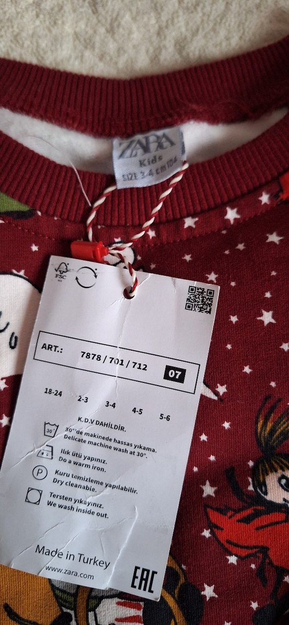 Bordo Baskılı Erkek Bebek takımı - Görsel 3