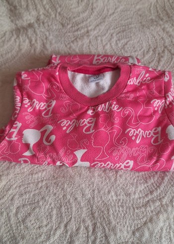 Barbie Baskılı Pembe Kız Eşofman Takımı - Görsel 4