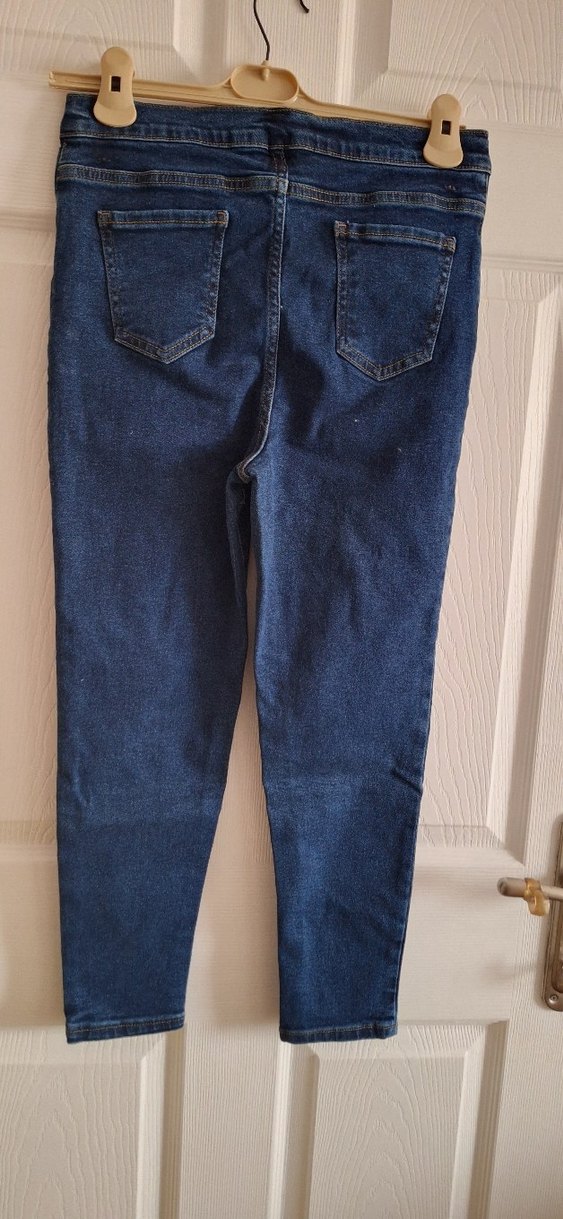 Kadın Lacivert Normal Boy Denim Pantolon - Görsel 3