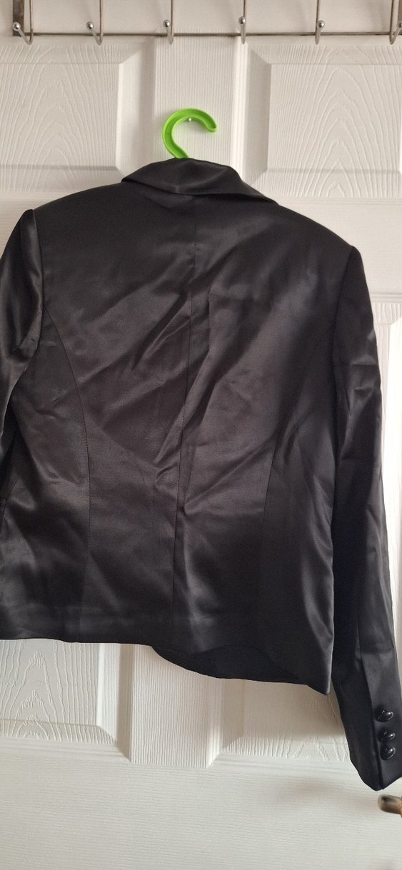 Siyah Kadın Midi Blazer Ceket - Görsel 3