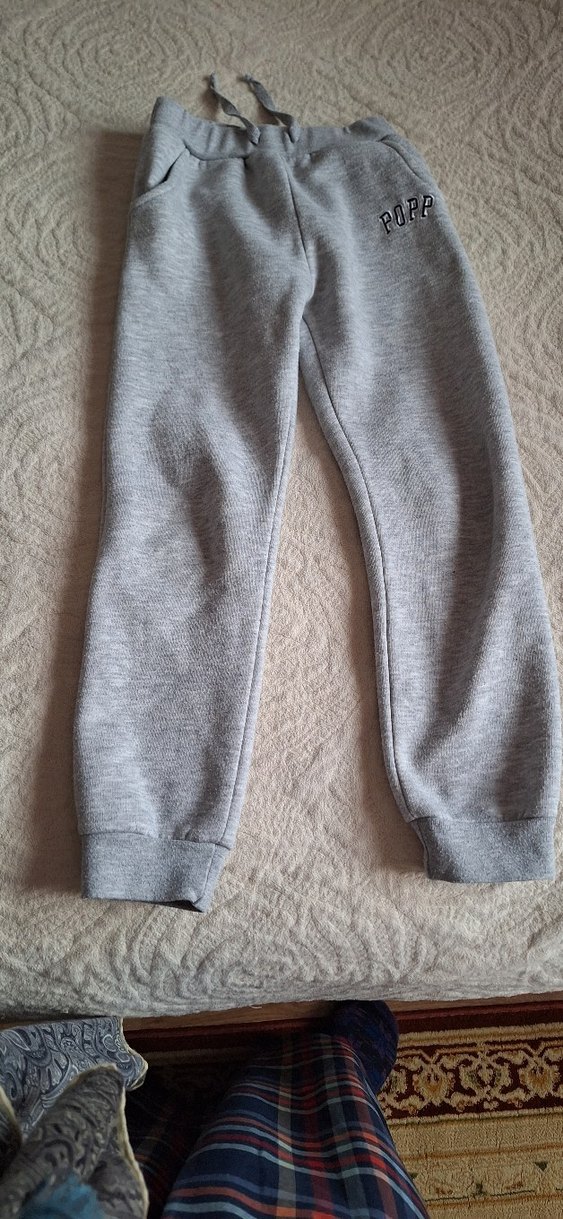 Gri çocuk Mini Rahat Eşofman Altı - Görsel 3