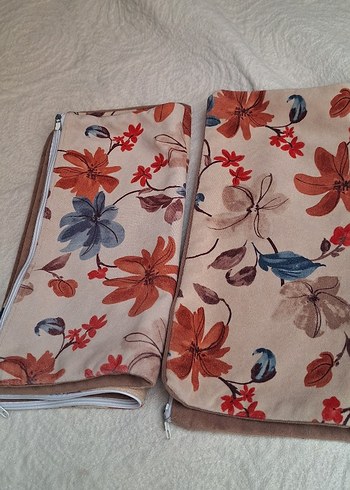 Bohem Çiçek Desenli Kırlent Kılıfı - Görsel 2