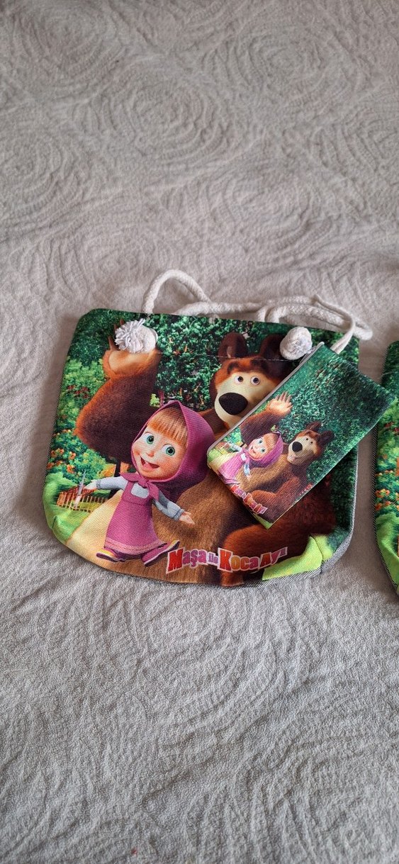 Renkli Masha ve Ayı Çocuk  Çantası - Görsel 2